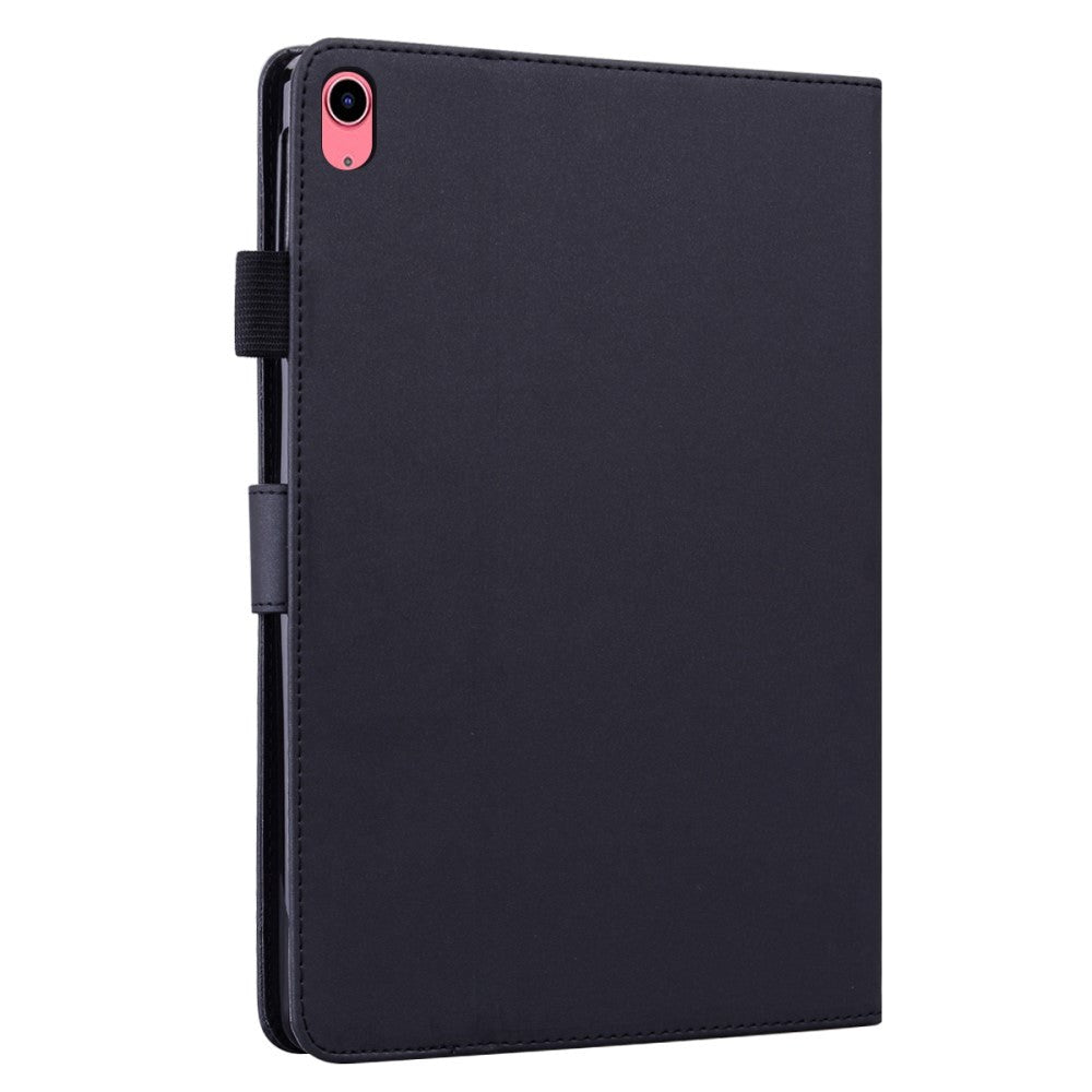 iPad 10.9" (2024/2022) Leather Flip Case w. Animal Motif - Black