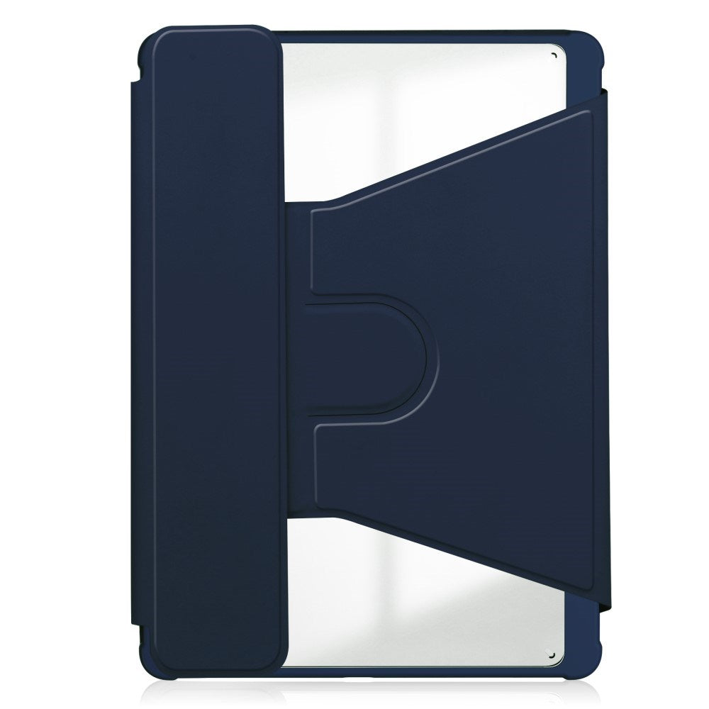 EIDERWOOD iPad Pro 11" (2025 / 2024) Hybrid Flip Case w. Rotating Stand Function - Transparent / Dark Blue