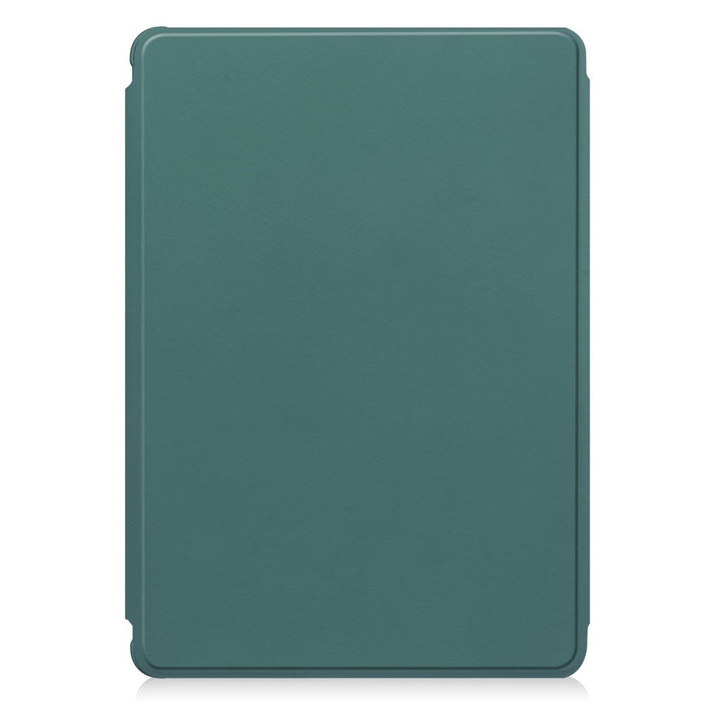 EIDERWOOD iPad Pro 11" (2025 / 2024) Hybrid Flip Case w. Rotating Stand Function - Transparent / Green