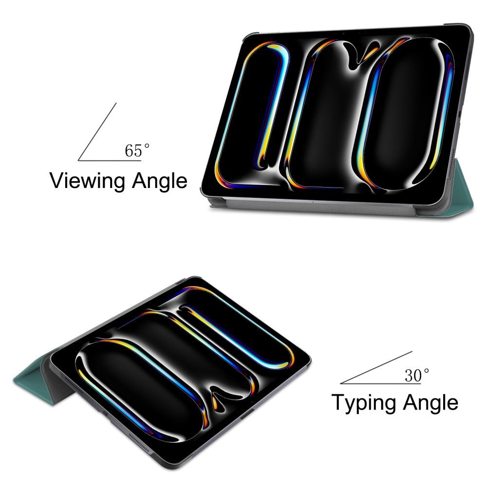 EIDERWOOD iPad Pro 11" (2025 / 2024) Tri-Fold Leather Flip Case - Green