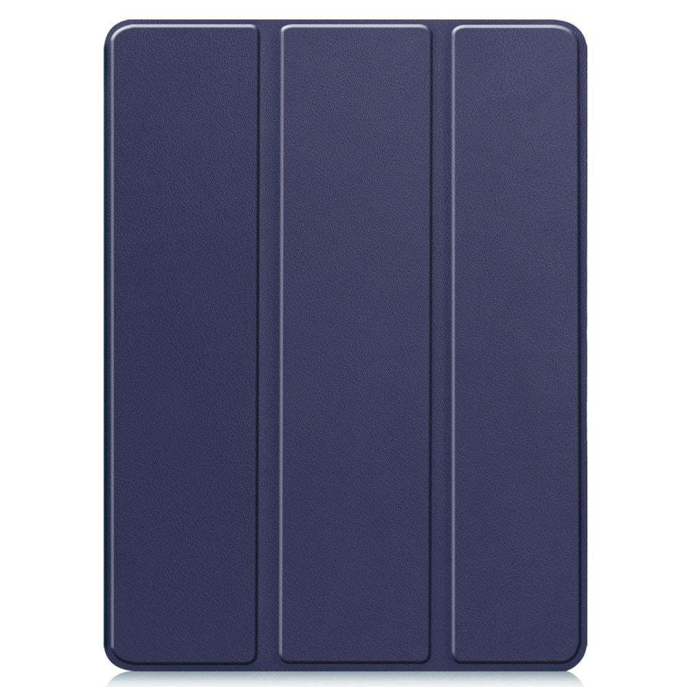 EIDERWOOD iPad Pro 11" (2025 / 2024) Tri-Fold Artificial Leather Flip Case w. Apple Pencil Holder - Blue