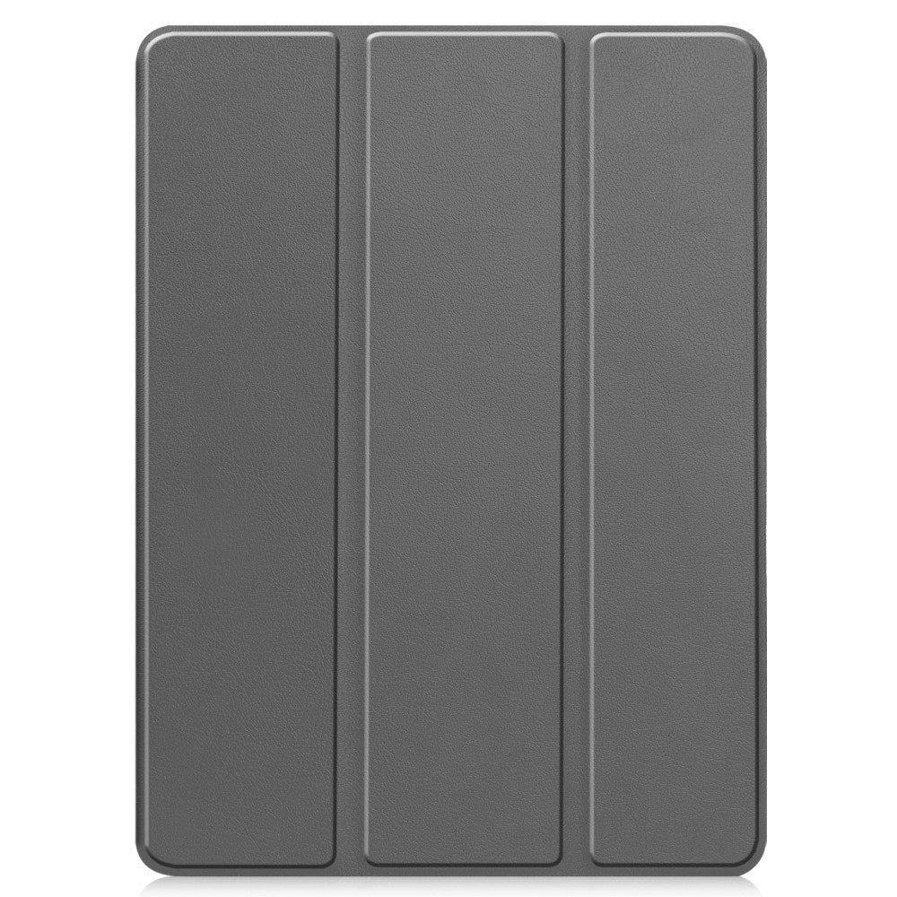 EIDERWOOD iPad Pro 11" (2025 / 2024) Tri-Fold Artificial Leather Flip Case w. Apple Pencil Holder - Gray