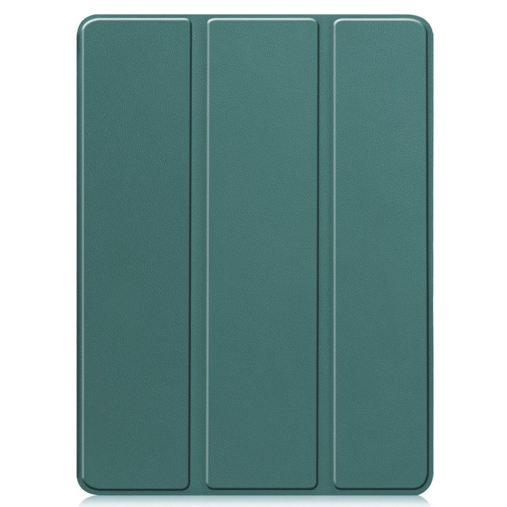 EIDERWOOD iPad Pro 11" (2025 / 2024) Tri-Fold Artificial Leather Flip Case w. Apple Pencil Holder - Green