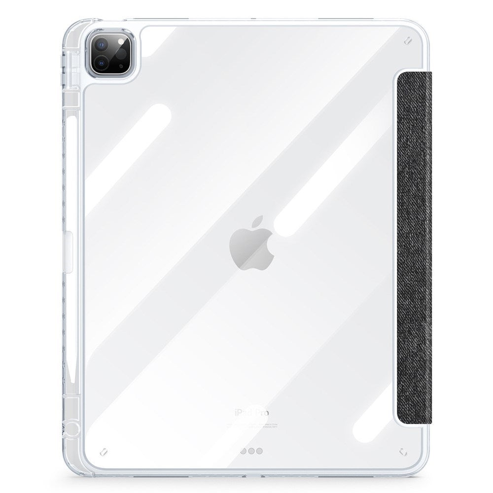 iPad Pro 13" (2025 / 2024) DUX DUCIS Unid Series Tri-Fold Flip Case - Transparent / Black