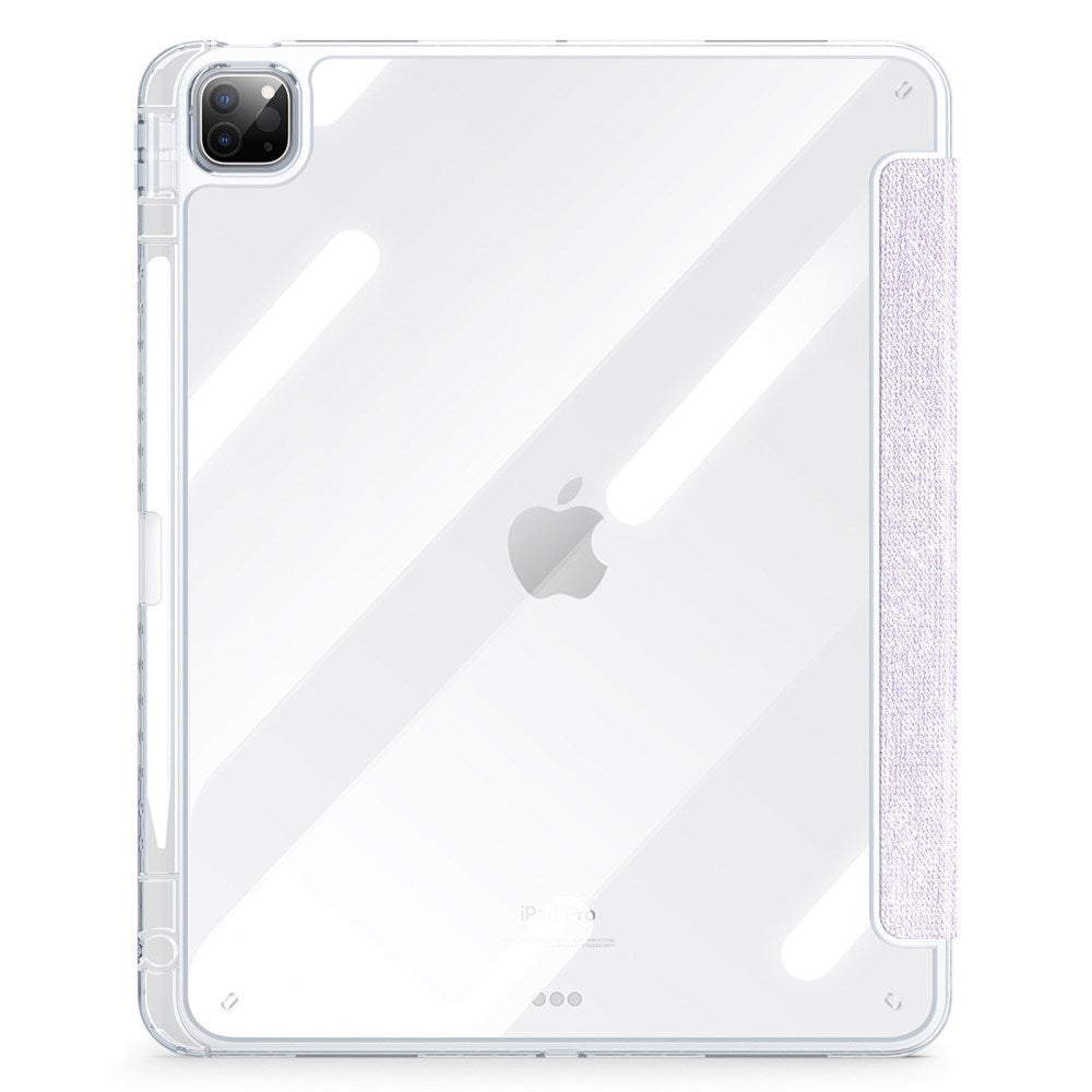iPad Pro 13" (2025 / 2024) DUX DUCIS Unid Series Tri-Fold Flip Case - Transparent / Purple