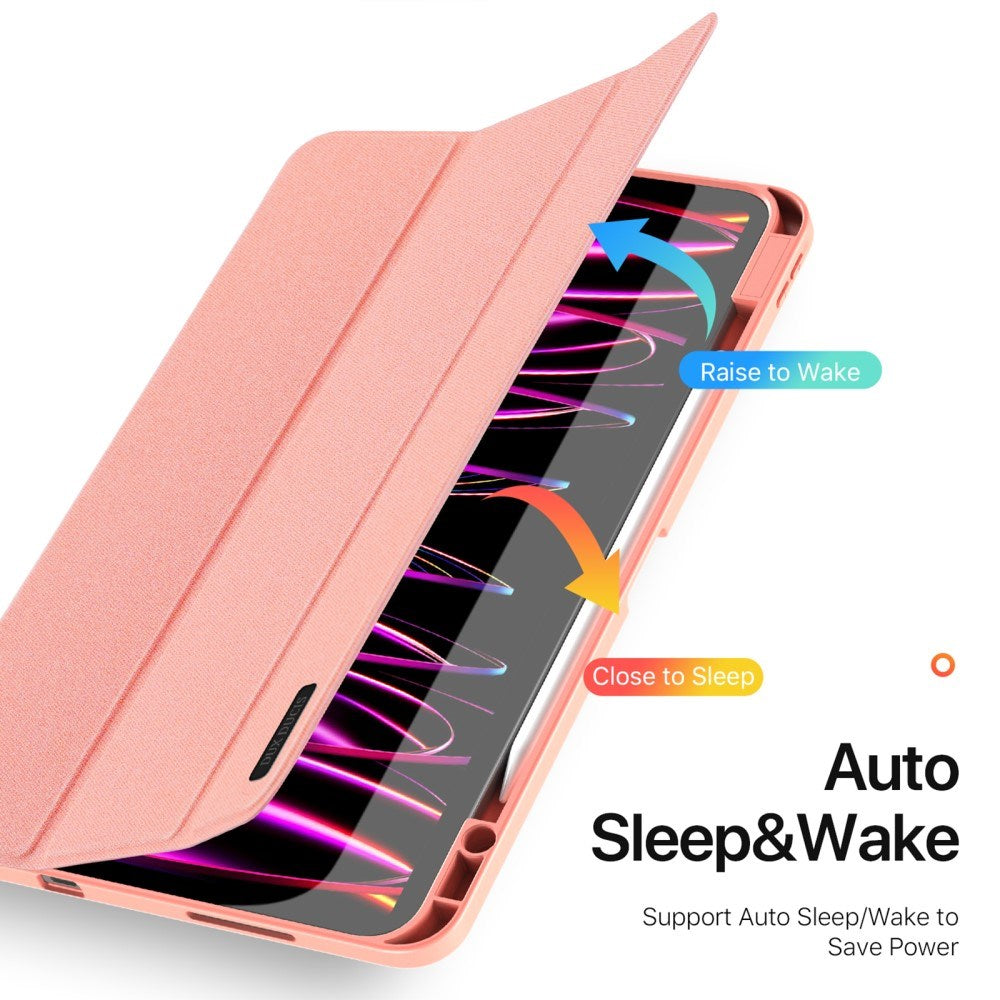iPad Pro 13" (2025 / 2024) DUX DUCIS DOMO Series Flip Case w. Pen Holder - Pink