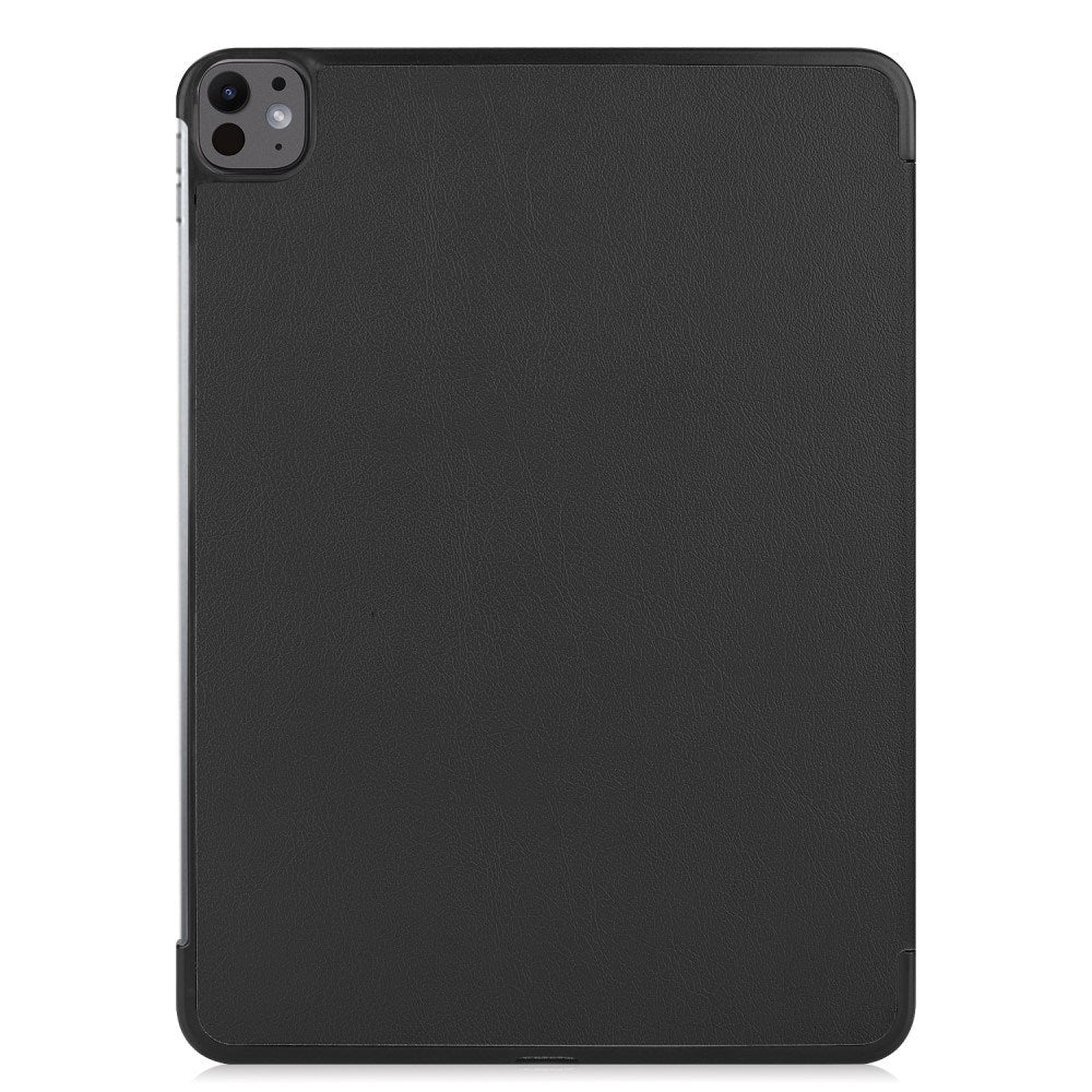 EIDERWOOD iPad Pro 13" (2025 / 2024) Tri-Fold Leather Flip Case - Black