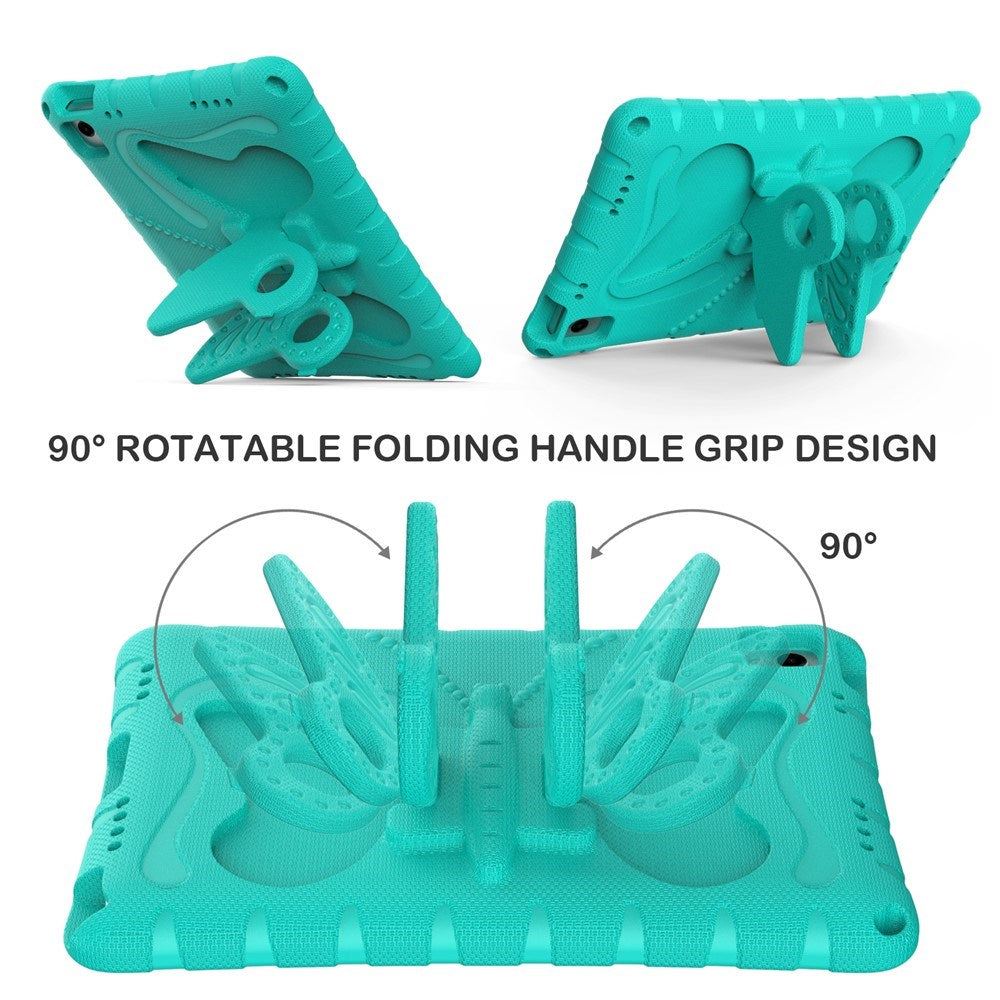 Samsung Galaxy Tab A11+ (Plus) / A9+ (Plus) EIDERWOOD Kids Case - Butterfly Kickstand Case - Turquoise