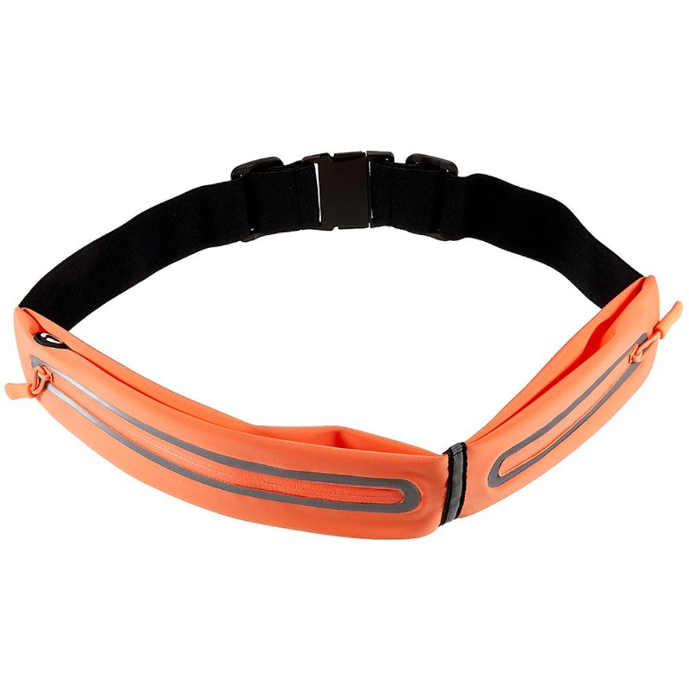 Running Belt with Reflector & Storage Pockets - Orange