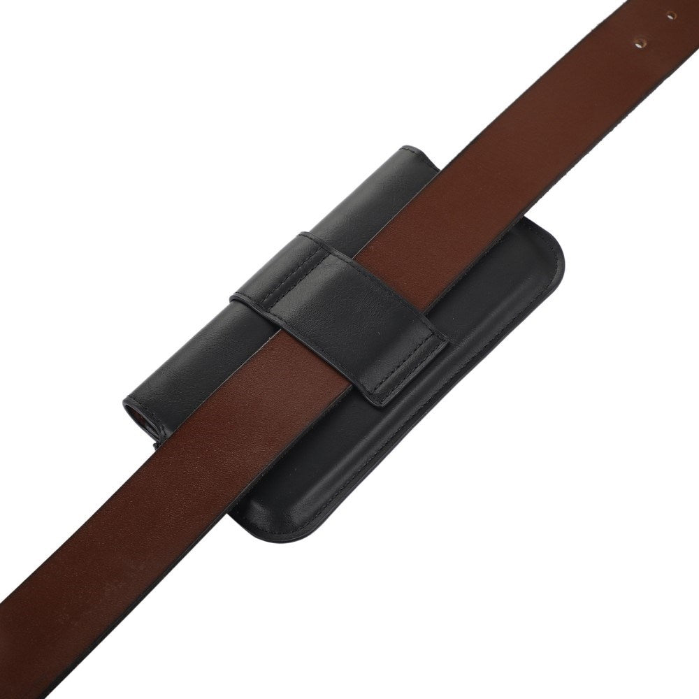Universal Faux Leather Belt Case for Mobile (Max. Mobile: 150 x 75mm) - Black