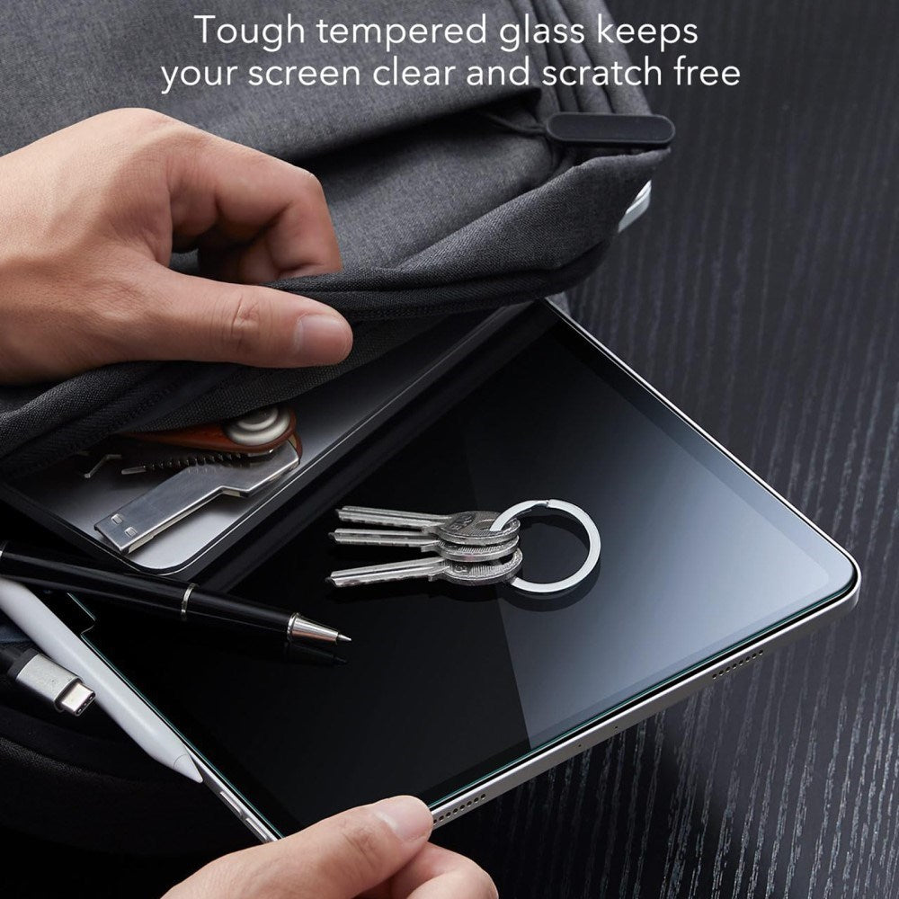 ESR iPad Pro 11" (2025 / 2024) Tempered Screen Protector incl. Mounting Frame - Full Fit - 2 Pcs. - Transparent