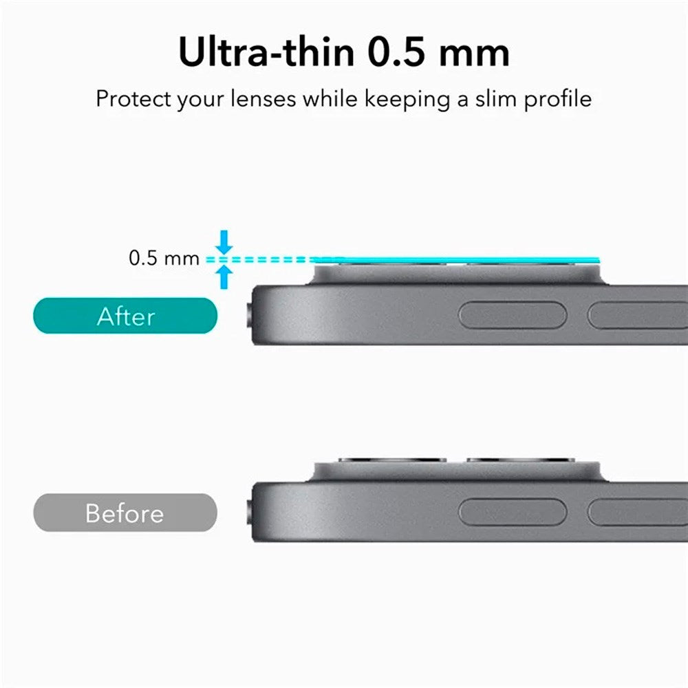 ESR iPad Pro 13" (2025 / 2024) / 12.9" (2022-2020) / 11" (2022-2020) - 2-pack - Camera Lens Protector - Black