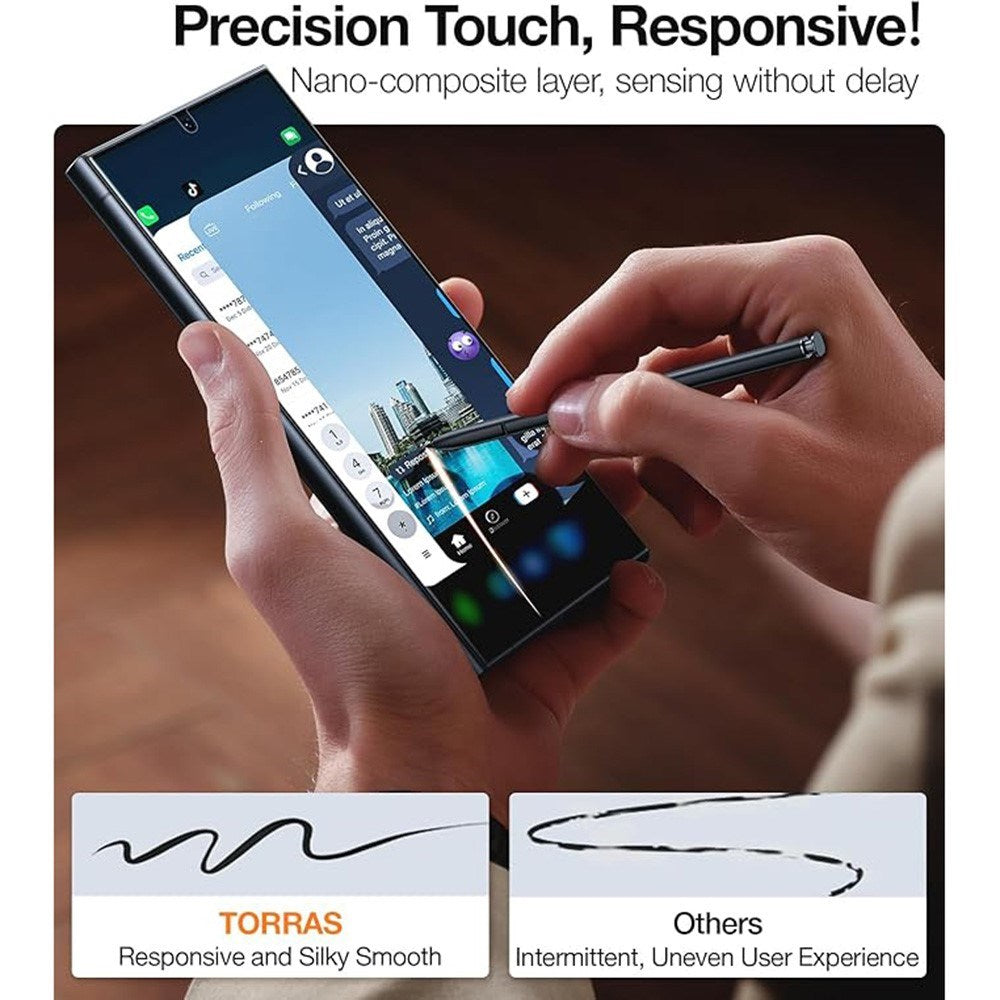 TORRAS Samsung Galaxy S24 Ultra Full Fit Tempered Screen Protector Glass - 2 pcs - Transparent