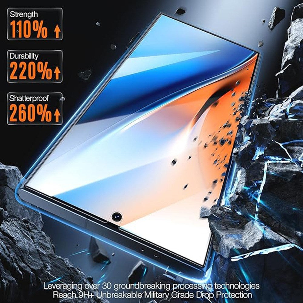 TORRAS Samsung Galaxy S24 Ultra Full Fit Tempered Screen Protector Glass - 2 pcs - Transparent