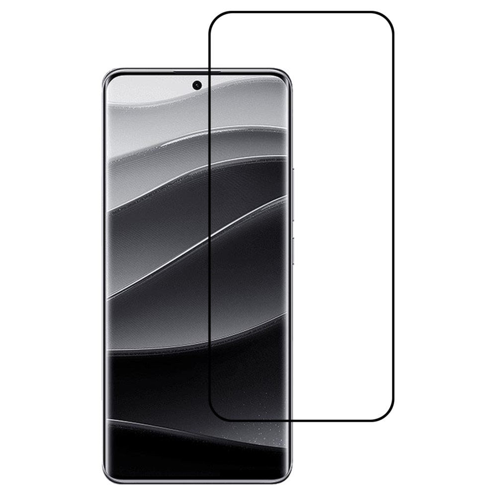 Xiaomi Redmi Note 14 Pro+ / 13 Pro+ Full Fit Tempered Screen Protector Glass - Transparent / Black