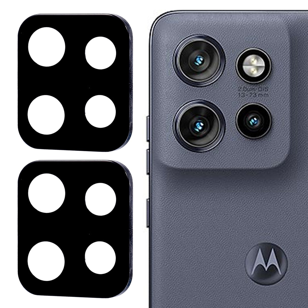 Motorola Edge 50 Neo 5G Tempered Protective Glass for Camera Lens - 2 pcs. - Black
