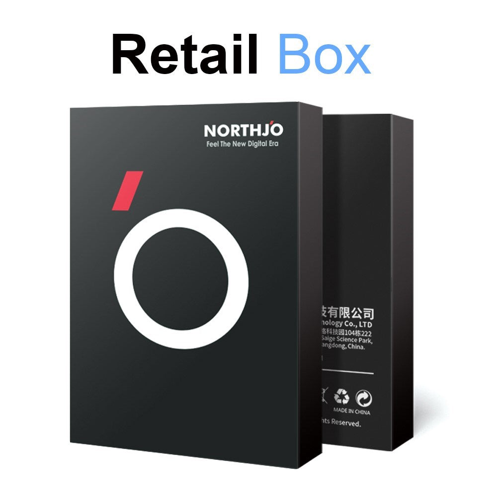 NORTHJO iPhone 16e Tempered Camera Lens Glass - Transparent / Black Edge