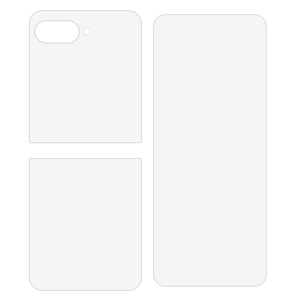 Motorola Razr 60 Ultra Screen Protector - 3 Parts - Transparent