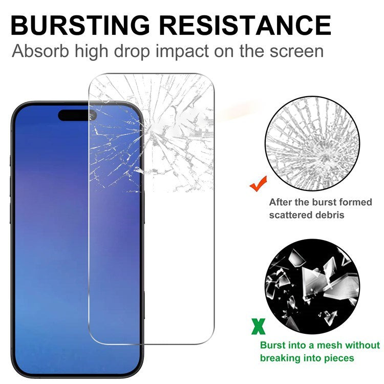 iPhone Air 2-in-1 Protection Set with Tempered Glass Screen Protector & 2 pcs Camera Lens Protection Film - Transparent