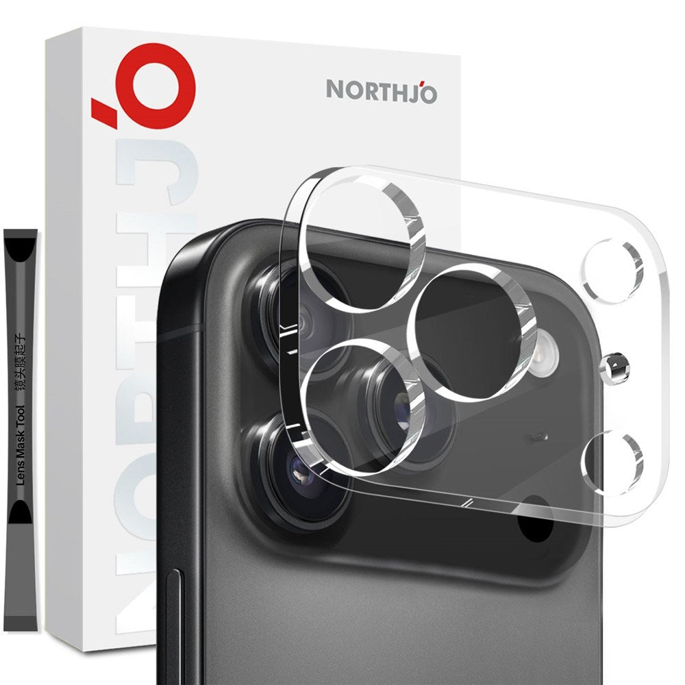 NORTHJO iPhone 17 Pro Tempered Camera Lens Glass - Transparent