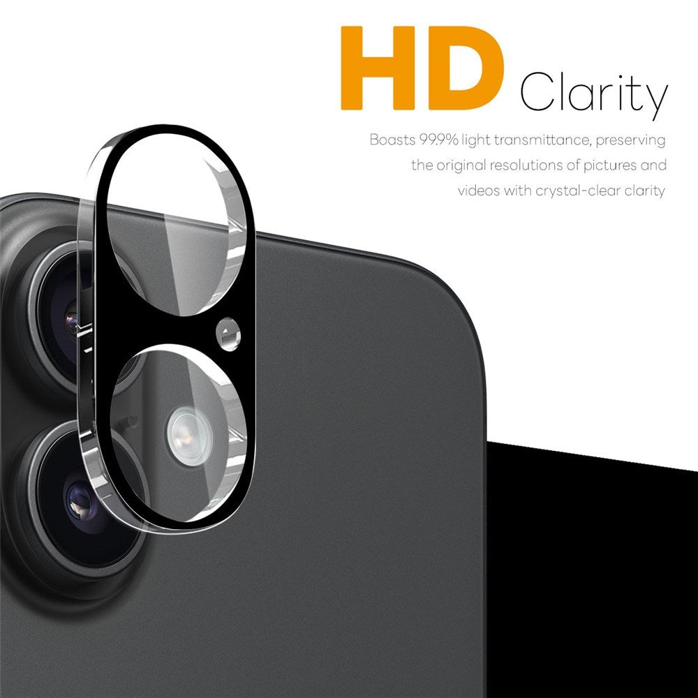 NORTHJO iPhone 17 Tempered Camera Lens Glass - Black - 2 Pcs.