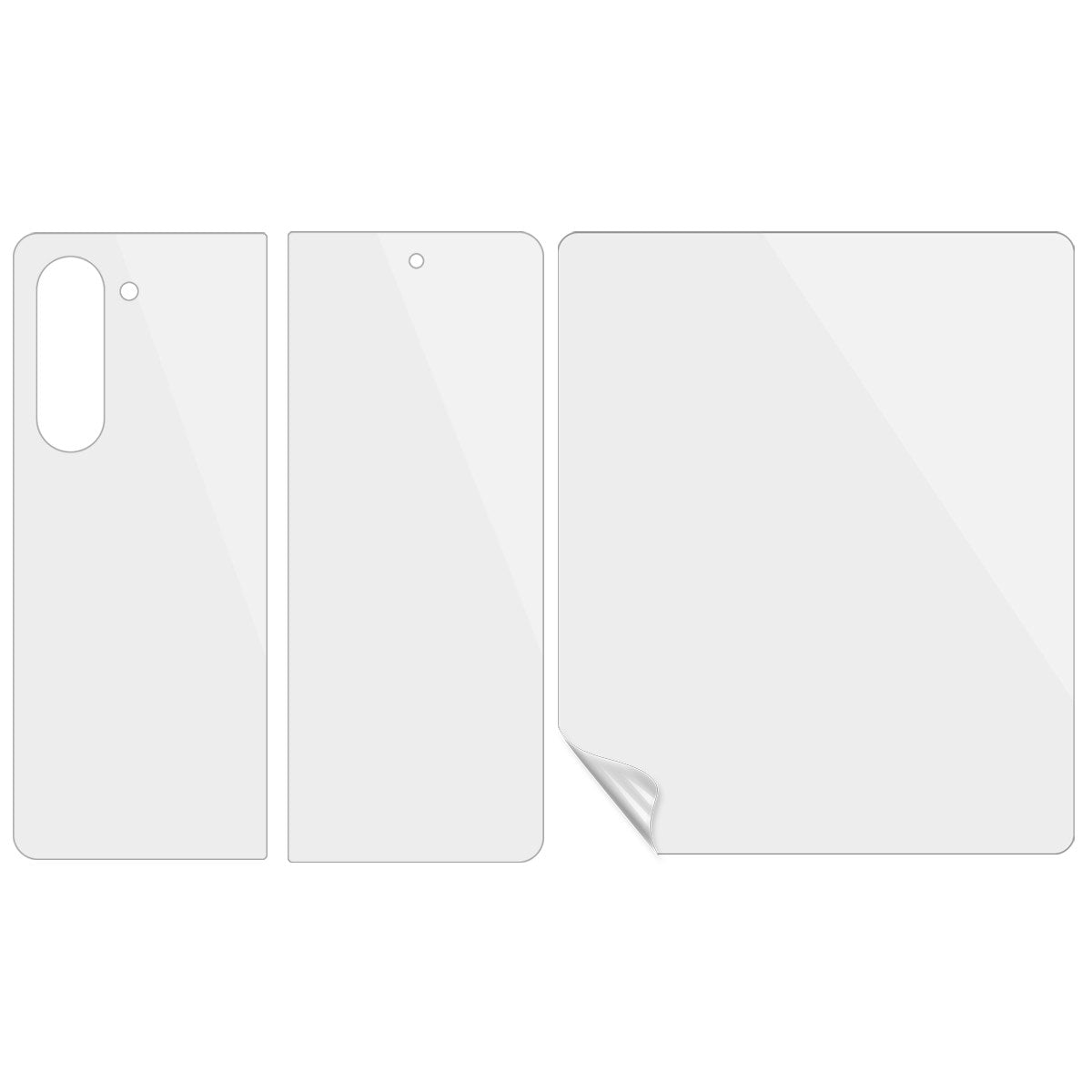 Samsung Galaxy Z Fold7 3-in-1 Screen Protector Set – Transparent
