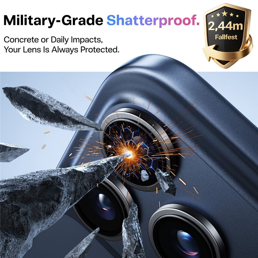 TORRAS iPhone 17 Pro Max LensGuard Camera Lens Protector Glass - Black