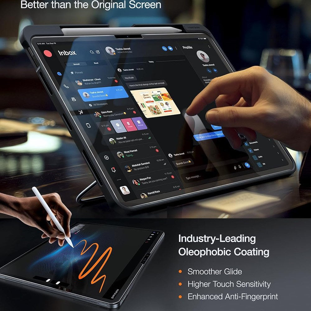TORRAS iPad Air 13" (2026 / 2025 / 2024) Install Master Tempered Glass Screen Protector - Transparent