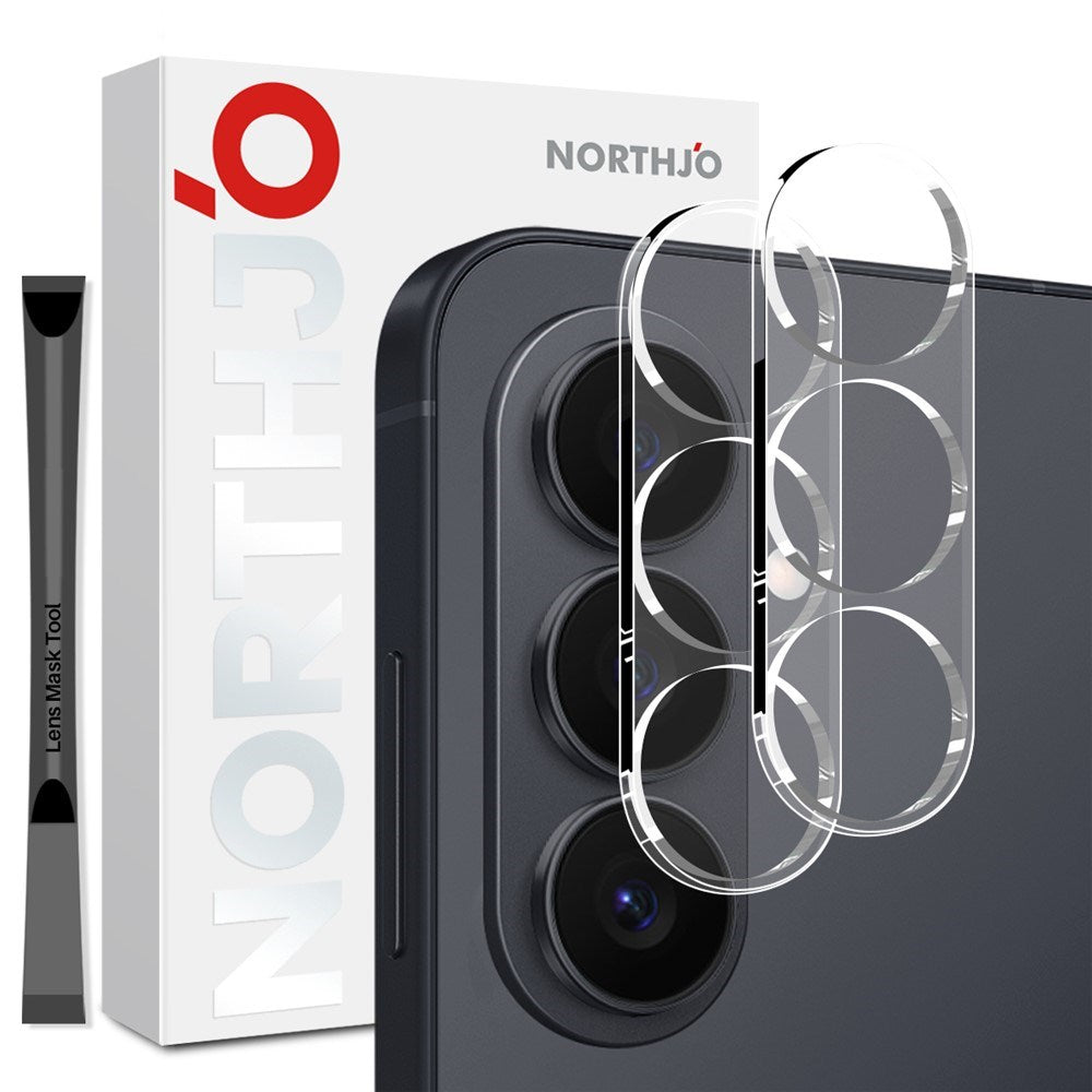 Samsung Galaxy S26+ (Plus) NORTHJO Tempered Camera Lens Protector Glass - 2 pcs - Transparent
