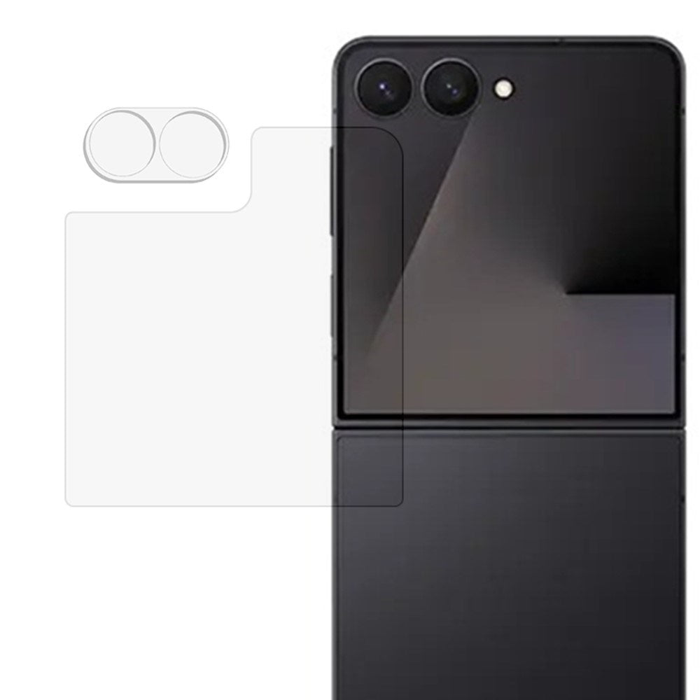 Samsung Galaxy Z Flip8 Tempered Glass for Back Screen & Camera Lens - Transparent