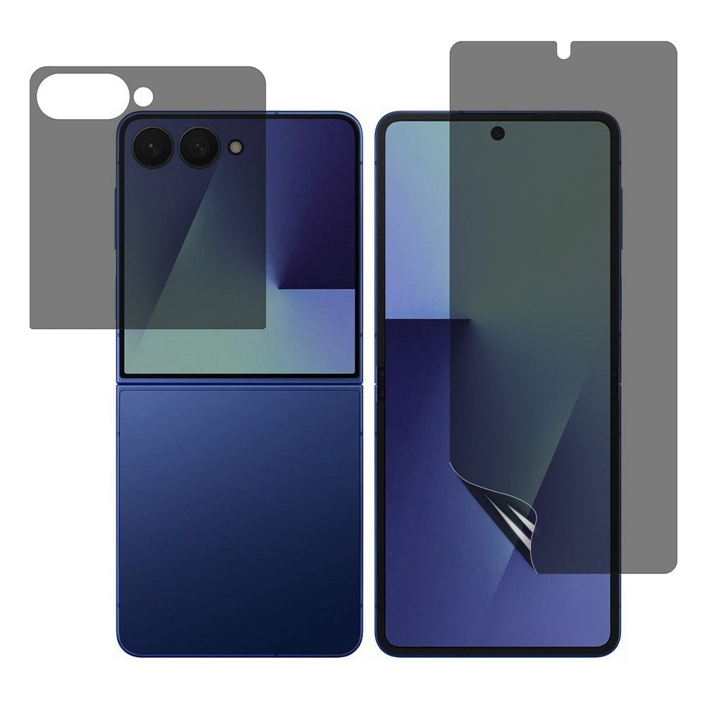 Samsung Galaxy Z Flip8 Screen Protector with Privacy - 2 Parts - Transparent