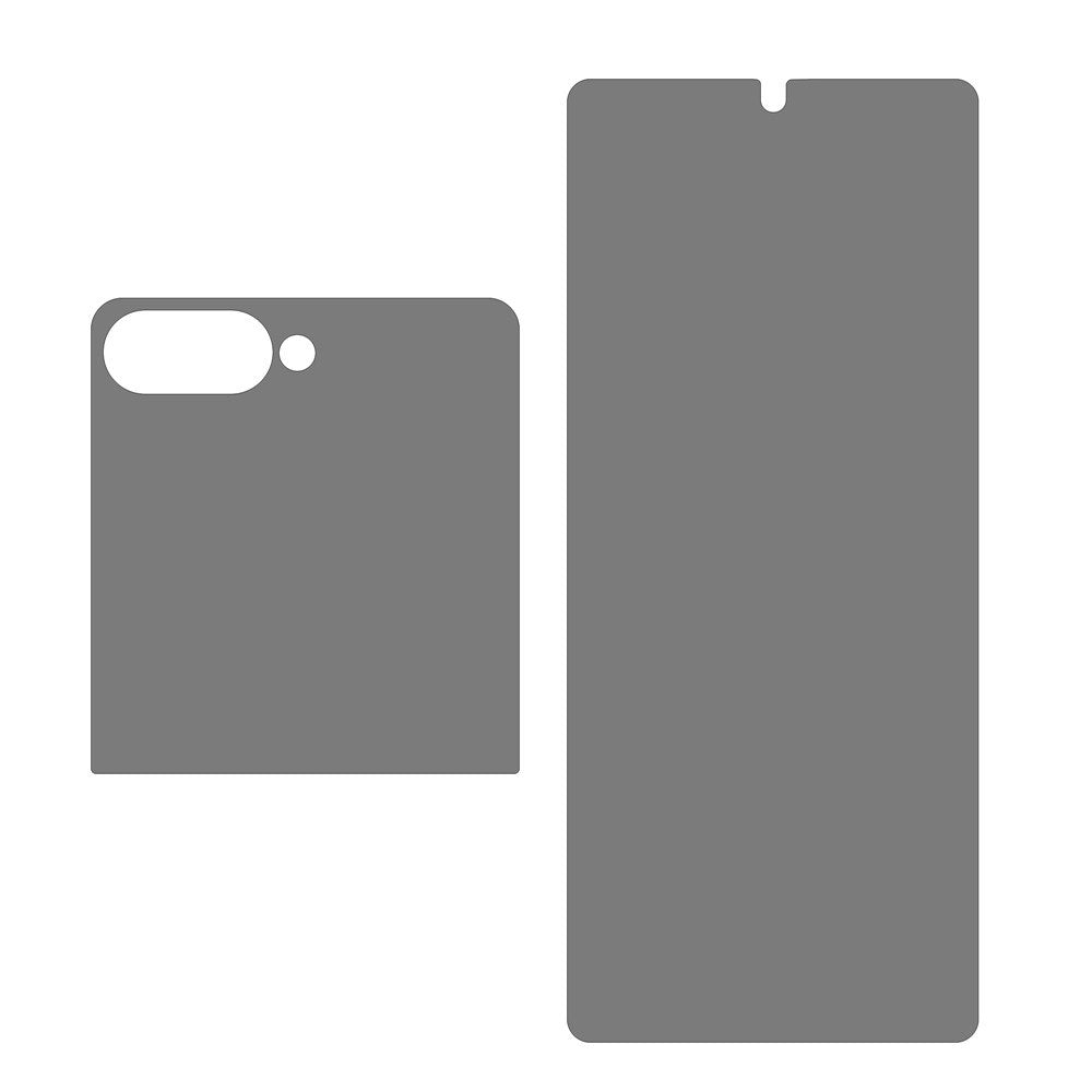 Samsung Galaxy Z Flip8 Screen Protector with Privacy - 2 Parts - Transparent