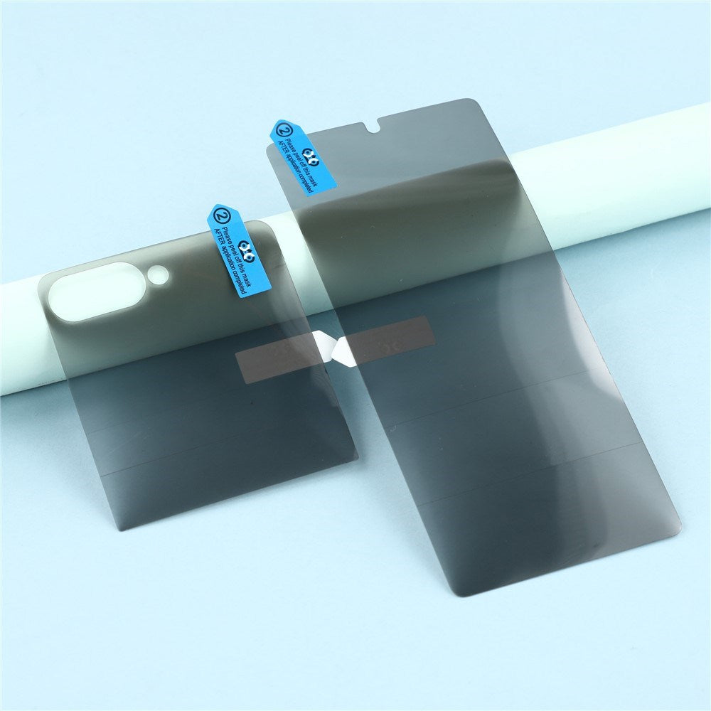 Samsung Galaxy Z Flip8 Screen Protector with Privacy - 2 Parts - Transparent