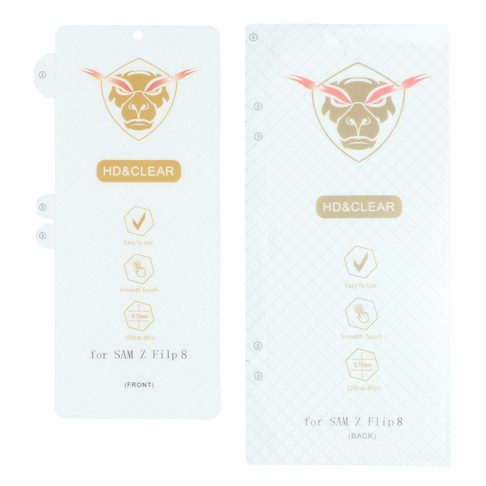 Samsung Galaxy Z Flip8 Screen Protector Set of 4 - Transparent