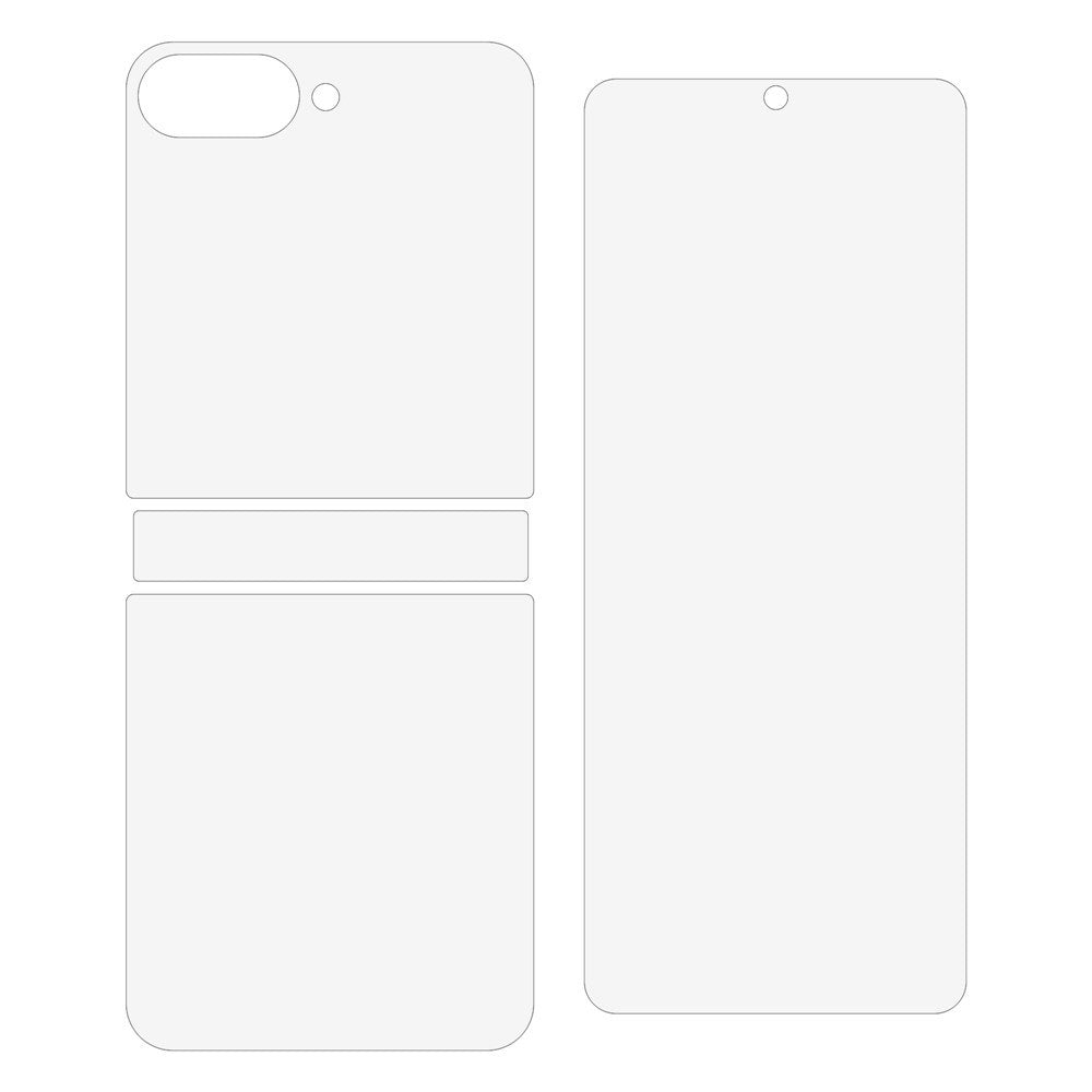 Motorola Razr 70 Ultra / 70 Plus Screen Protector Set - Film - Transparent
