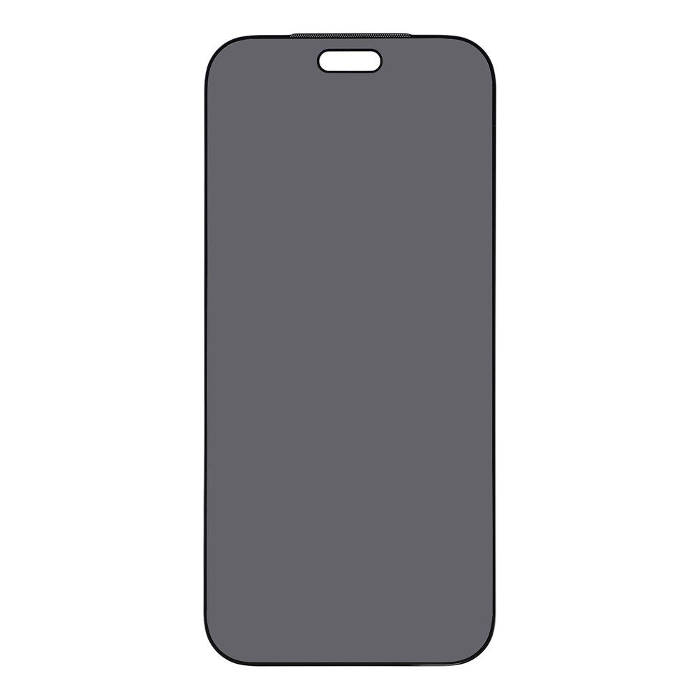iPhone 18 Pro Privacy Skærmbeskyttelse - Tempered Glass Screen Protector with Silk Printing - Transparent