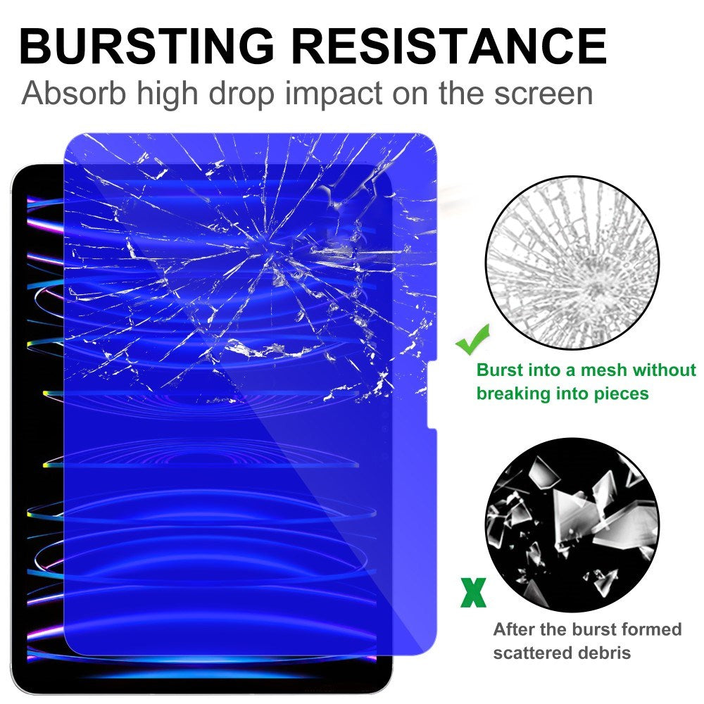 iPad Pro 11" (2025 / 2024) Glass Screen Protector w. Anti Blue Light - Transparent