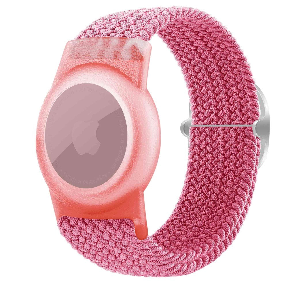 AirTag 1. & 2. Gen. Braided Fabric Strap - Pink