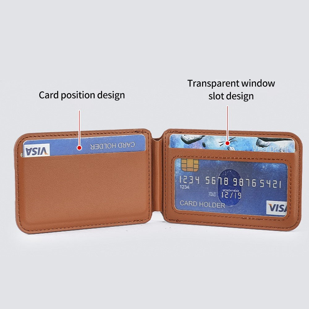 EIDERWOOD Magnetic Card Holder for 3 Cards with Stand Function - MagSafe Compatible - Black