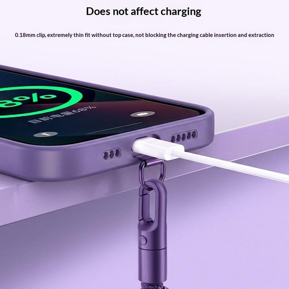 Polyester Phone Finger Strap - 10cm - Orange