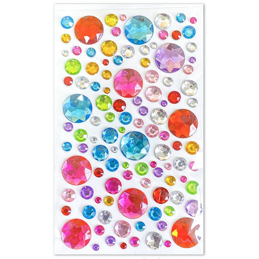 Decorative 3D Stickers for Phone & Crafting - 142 pcs. - Round