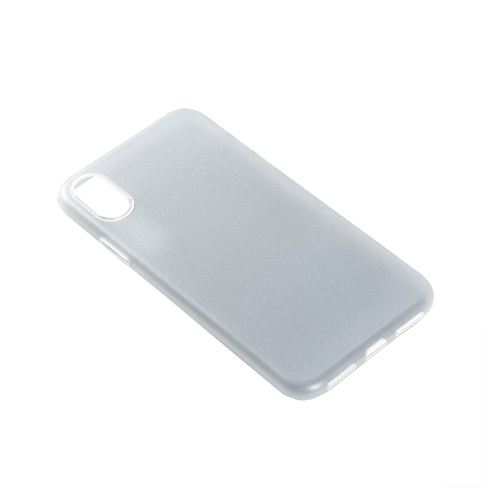 iPhone XS Max GEAR Semi Transparent Flexible Plastic Case - White