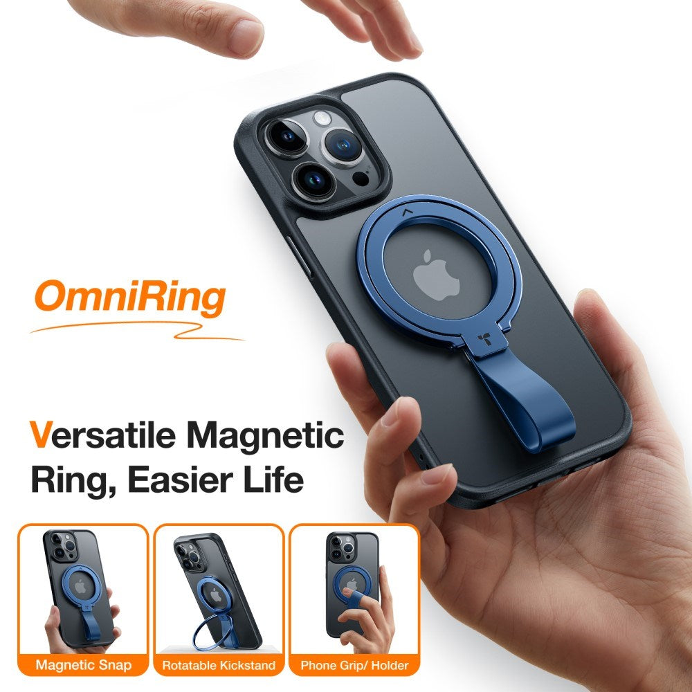 TORRAS Metal Ring Holder & Kickstand - MagSafe Compatible - Blue