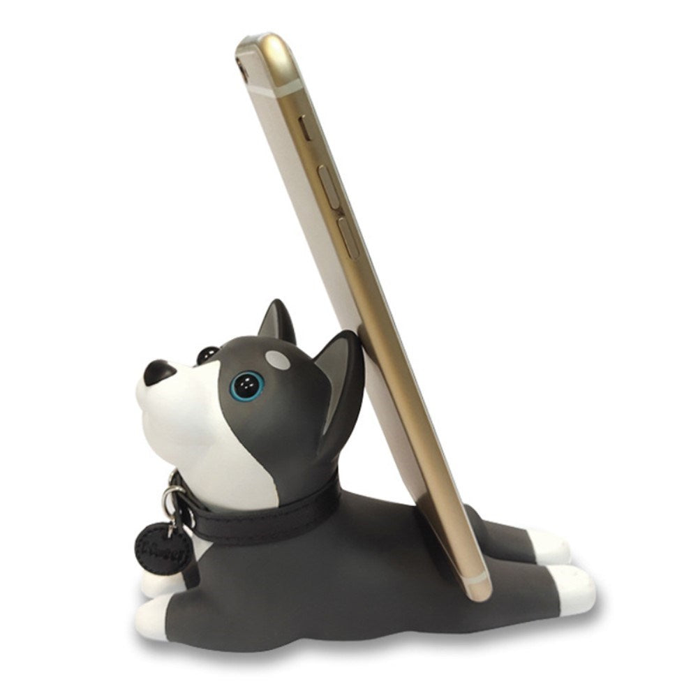 Mobile Phone Holder for Table - Dog - Black