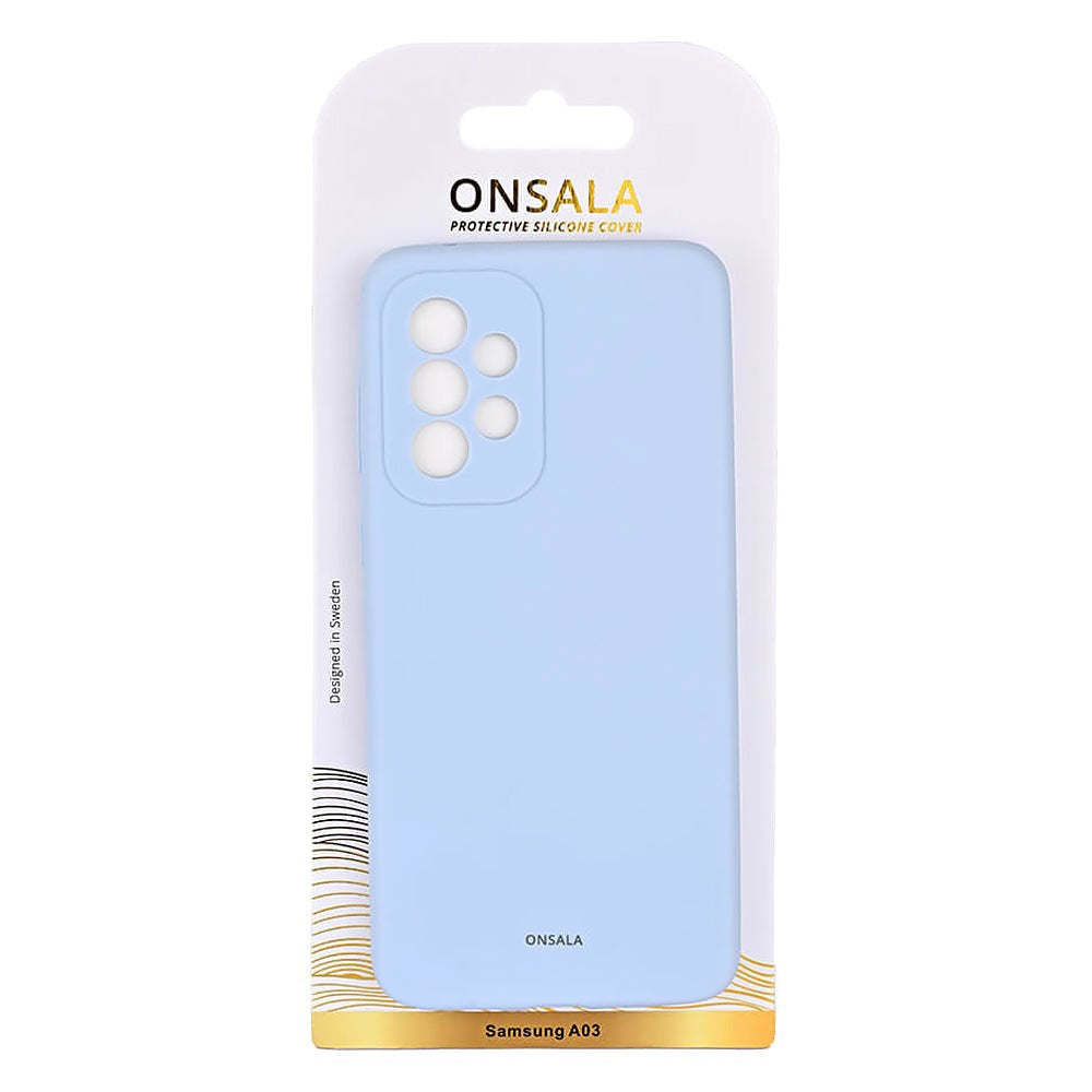 Samsung Galaxy A03 Onsala Collection Liquid Silicone Case - Light Blue