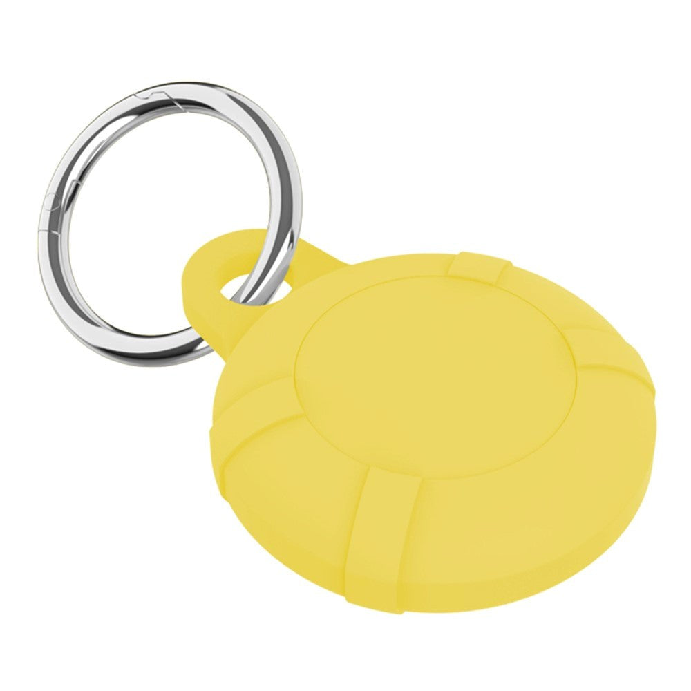 AirTag 1. & 2. Gen. Silicone Case with Key Ring - Yellow
