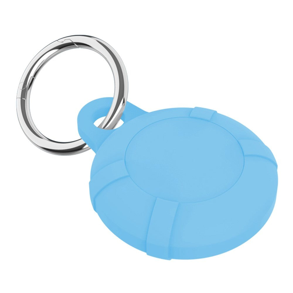 AirTag 1. & 2. Gen. Silicone Case with Key Ring - Light Blue