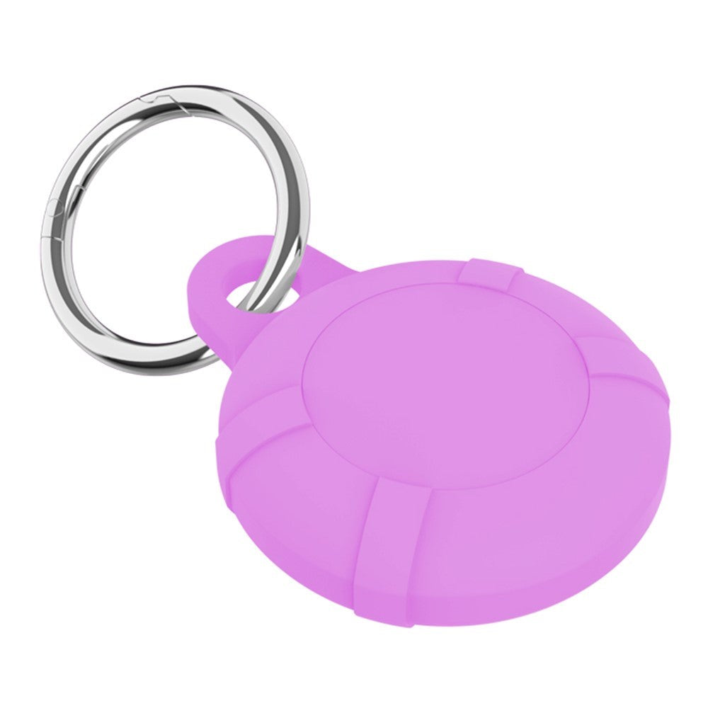 AirTag 1. & 2. Gen. Silicone Case with Key Ring - Light Purple