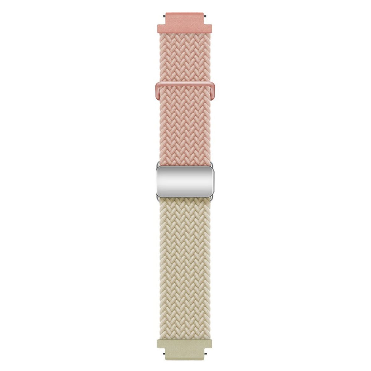 Universal 18mm EIDERWOOD Woven Watch Strap - Pink / Beige