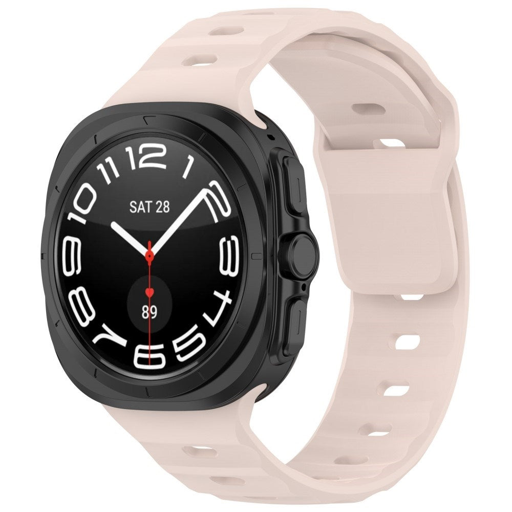 EIDERWOOD Samsung Galaxy Watch Ultra (47mm) Silicone Strap with Buckle - Pink